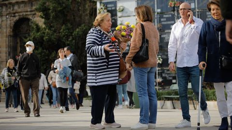 Ambiente en el cementerio de San Amaro de A Coruña