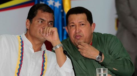 Correa y Chvez,  en una imagen de archivo