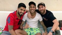 Luis Surez, Neymar y Messi