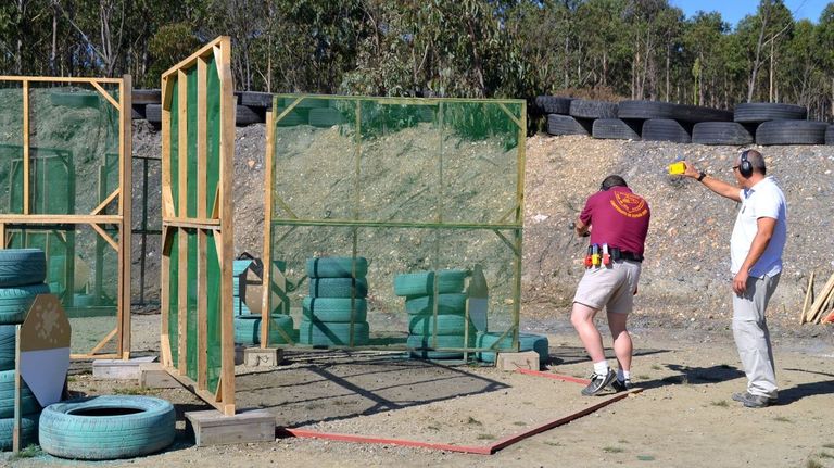 Las instalaciones del club de tiro de la Sociedad Deportiva Pena da Revolta, en As Pontes, en una imagen de archivo