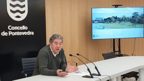 El alcalde de Pontevedra, Miguel Anxo Fernndez Lores, present el proyecto de parque urbano para A Parda