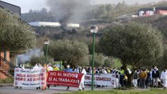 Los trabajadores de As Somozas protagonizaron una manifestacin