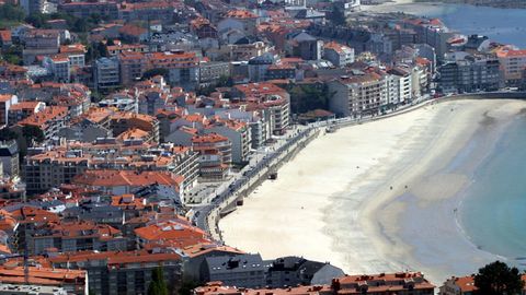 Una de las principales vctimas del desarrollismo urbanstico en la ra de Pontevedra fue la playa de Silgar.