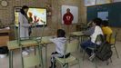 Primer día de clase en el CEIP de Beariz, el centro con menos alumnos de la provincia de Ourense