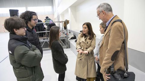 La alcaldesa visitó hoy el centro deportivo de O Castrillón