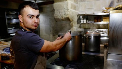 David Sánchez, estudiante de FP que ahora trabaja en el Restaurante Ultramar, de Pepe Vieira