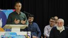El cabeza de lista del BNG de Taboada, Jos Portela, en el mitin central de su campaa