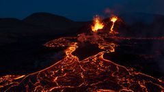 Las imágenes del volcán de Islandia en erupción
