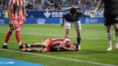 Jacobo Gonz�lez y Guille Rosas, en el derbi asturiano