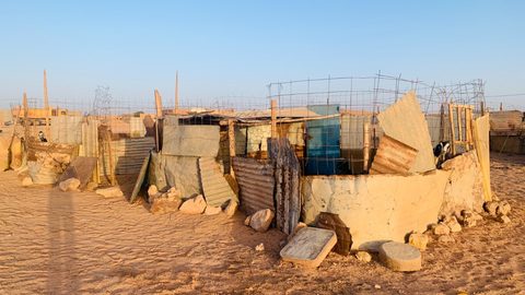 Vista de los campamentos de refugiados saharauis