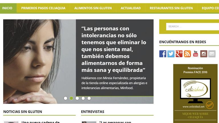 Celicidad, la mejor web nacional sin gluten