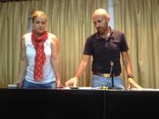 Pablo Valeiras y Mercedes V�zquez, portavoces de Aternativas na Xustiza - CUT 