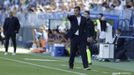 Javi Calleja, durante el Mlaga-Oviedo