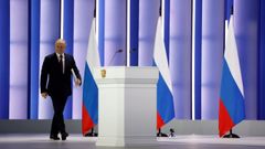 El presidente ruso, Vladimir Putin, en sus discurso ante la Asamblea Federal en Mosc