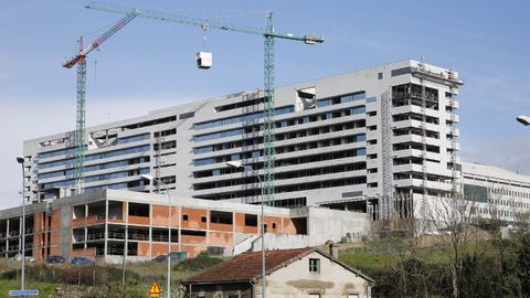 Imagen de archivo de las obras del edificio de hospitalizacin inaugurado en el 2017