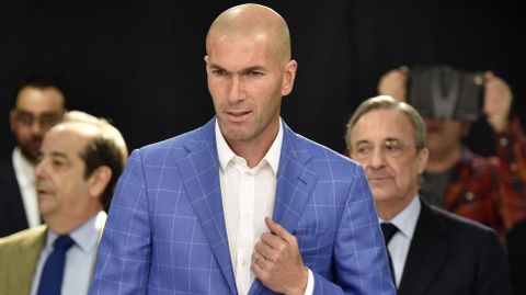 Zidane, presentado como nuevo entrenador del Real Madrid.