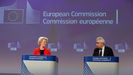 European Commission President Ursula von der Leyen (L) and the Head of the International Energy Agency Fatih Birol