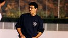 Luis Sobrino, en sus primeros aos en el Ourense