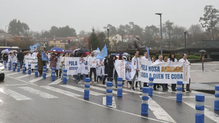 Vigo registra el mayor seguimiento de Galicia en la huelga médica, con casi un 30 % en los  hospitales
