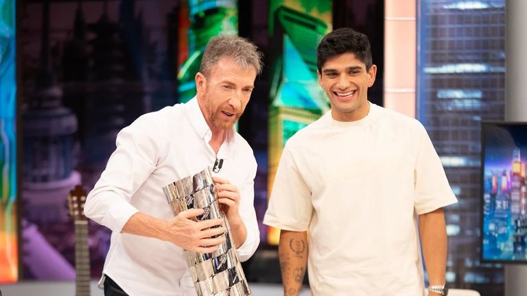Momento de la entrevista a Jorge Martín este miércoles en «El hormiguero»