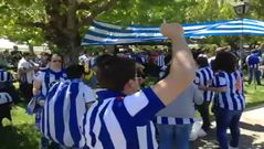 Fiesta blanquiazul en Pucela