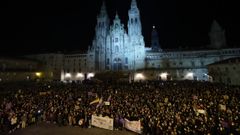 Compostela revindica el feminismo en el 8M
