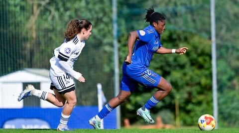 Amoh, durante el Real Oviedo-Alba Fundaci�n