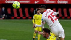 En-Nesyri marcó de cabeza el tercer gol del Sevilla
