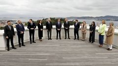 Foto de los miembros actuales del Consello de la Xunta, en la reunin que tuvieron la semana pasada en Vigo.
