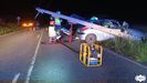 Conductor herido en El Franco tras salirse de la carretera