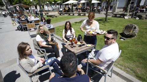 PRIMAVERA. El 16 de mayo, en desconfinamiento, la ciudad de Lugo viva jornadas soleadas, con 3 grados por encima de los valores climticos medios