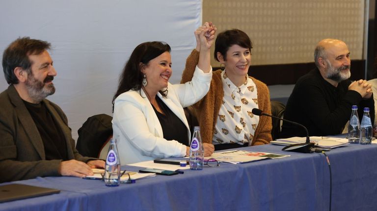 Ana Miranda y Ana Pontón, en el consello nacional del BNG.