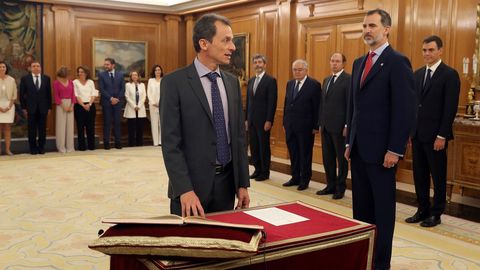 Pedro Duque promete su cargo como ministro de Ciencia, Innovacin y Universidades