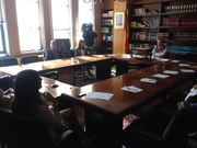 Sesi�n de la votaci�n en la que fue elegido Germ�n Serrano