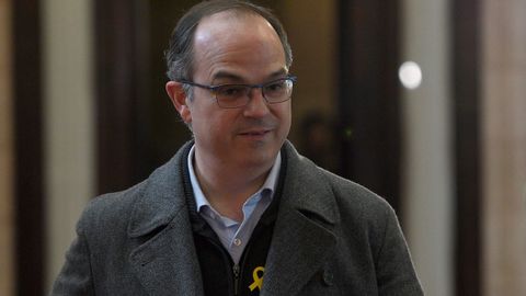 Jordi Turull, esta maana en el Parlamento cataln