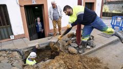 Rcord de inundaciones en esta casa del barrio vigus de Teis