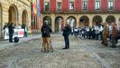 La concentracin para pedir Justicia por Eleazar, ayer, en la plaza Mayor