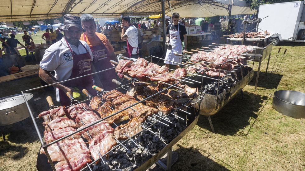 La Festa Gastronmica do Cochio, en Cerceda, en imgenes!.El parque da Hortia se acondicion para el Felicia Pop.