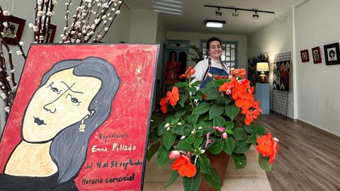 Laura García, en su remozado local Art-Idea.