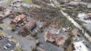 Edificios destruidos por el tornado en Little Rock, Alabama.