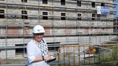 La alcaldesa de Gijn, Ana Gonzlez, visita las obras de Tabacalera