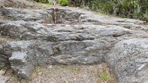 Lagar rupestre de Penalonga, en la zona vitcola del Bibei, dentro de la denominacin de origen Ribeira Sacra