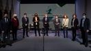 Los nueve principales candidatos a la Generalitat, este viernes en el primer debate, organizado por La Vanguardia