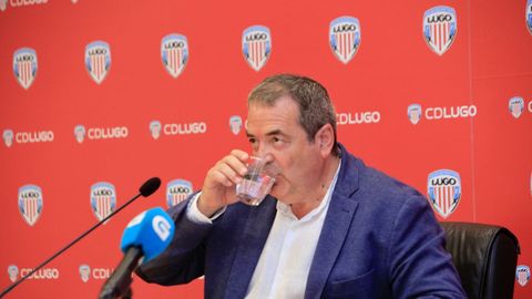 El presidente del Lugo, Tino Saqués.