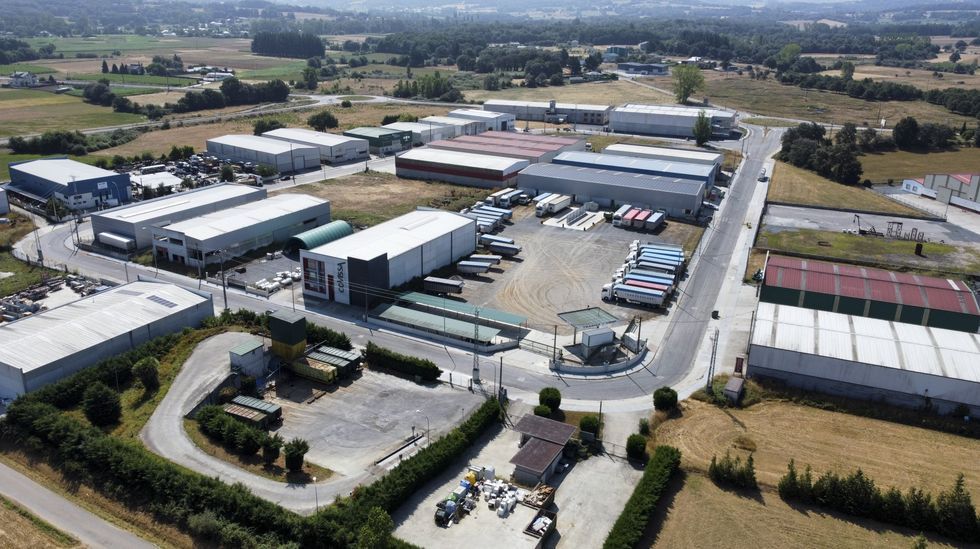 Polgono industrial de O Morelle, en Sarria, el segundo municipio de la provincia de Lugo que ms empresas crea tras la capital 