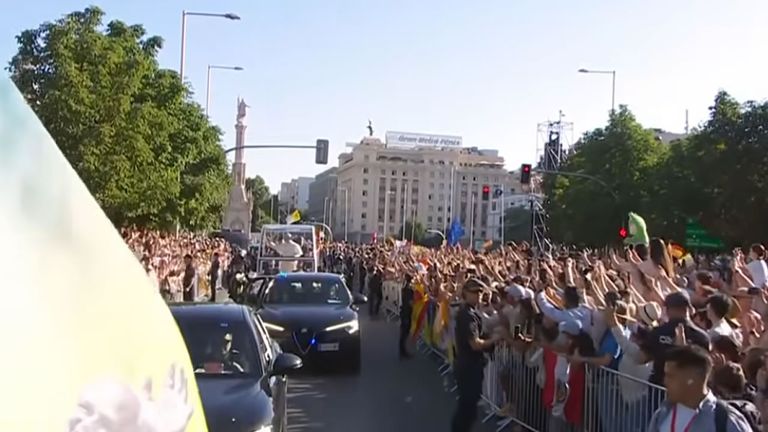 Vídeo en directo: el papa arranca la jornada del domingo con