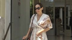 Tamara Falcó sale del hotel Ritz tras la última prueba de su vestido de novia