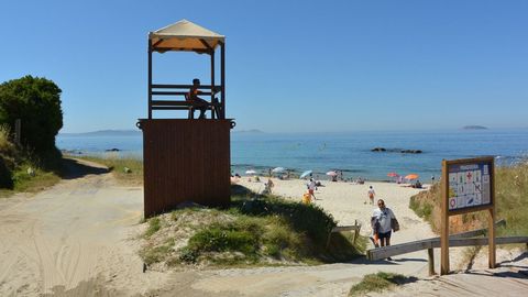 Playa de Pragueira en Sanxenxo