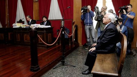 Jos Luis Baltar en el juzgado como imputado