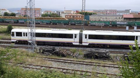 El tren de las 10.45 horas sali puntual, ayer, de la estacin de Ferrol